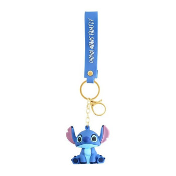 3D Μπρελόκ Σιλικόνης Stitch Sitting 8 εκ.