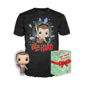 Funko Pop Tees Box Die Hard John McClane Vinyl Figure & Tshirt Large