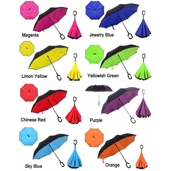 Ομπρέλα που Ανοίγει Ανάποδα - Inside Out Reverse Umbrella