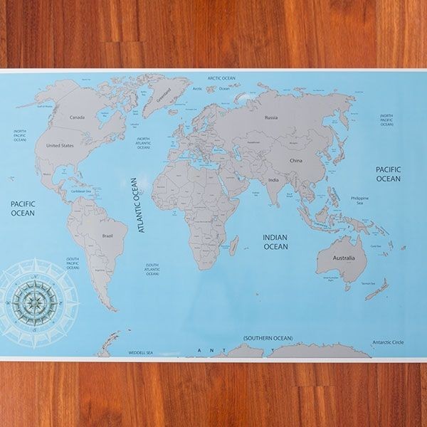 Ξυστός Παγκόσμιος Χάρτης - Εκεί που έχω ταξιδέψει εγώ! 