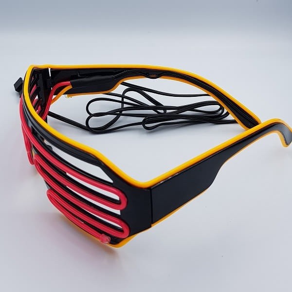 Γυαλιά με Διπλό led φωτισμό για Πάρτυ Ροζ