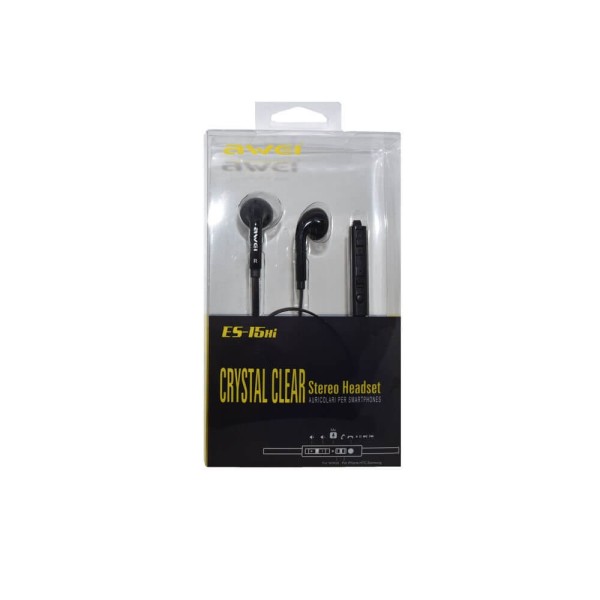 Ακουστικά HandsFree Awei ES-15Hi Μαύρο