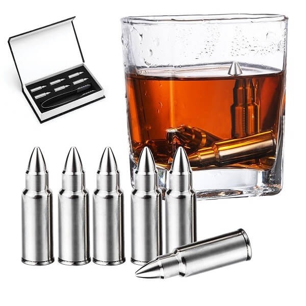 Ανοξείδωτα Μεταλλικά Παγάκια σε σχήμα Σφαίρας - Σετ 7 τεμαχίων