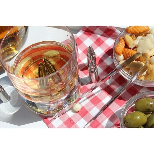 Ανοξείδωτα Μεταλλικά Παγάκια σε σχήμα Σφαίρας - Σετ 7 τεμαχίων