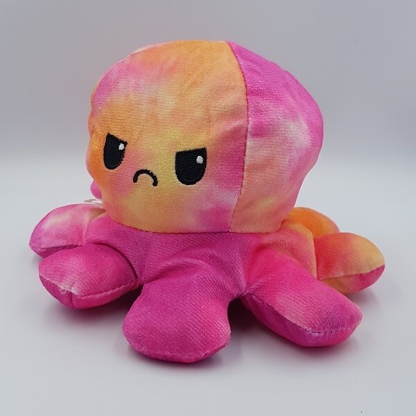 Λούτρινο Χταπόδι που αλλάζει διάθεση - Reversible Octopus 12εκ Volcania