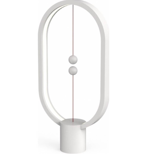 Allocacoc Heng Balance Plastic - Διακοσμητική λάμπα με μαγνητικό διακόπτη Λευκό με Δώρο Τροφοδοτικό