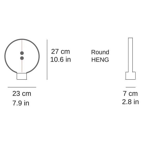 Allocacoc Heng Balance Wooden - Διακοσμητική λάμπα με μαγνητικό διακόπτη Light Wood