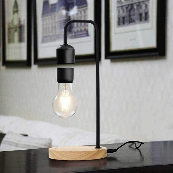 Allocacoc Levitating Table Lamp Επιτραπέζιο Φωτιστικό με Αιωρούμενη Λάμπα - Μαύρο