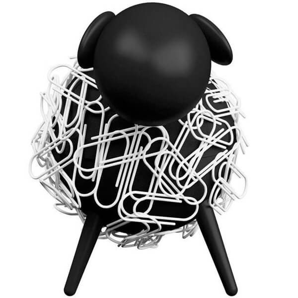 Allocacoc Sheepi Magnetic Paper Clip Holder - Μαγνητική Βάση για Συνδετήρες Μαύρο