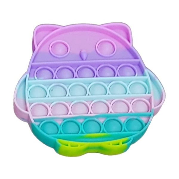 Anti Stress Fidget Bubble Pop Κουκουβάγια Neon