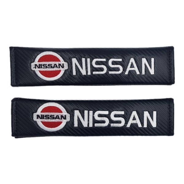 Μαξιλαράκια Ζώνης Carbon Nissan σετ 2 τεμαχίων
