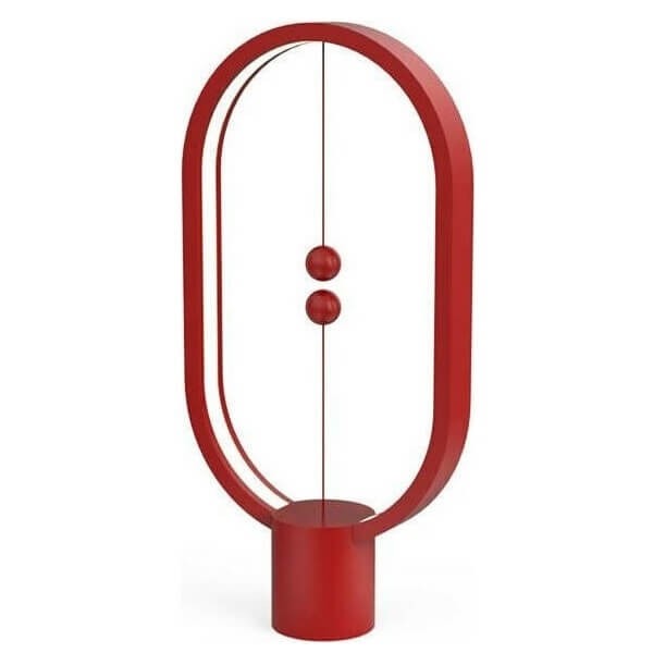 Allocacoc Heng Balance Plastic - Διακοσμητική λάμπα Κόκκινο με Δώρο Τροφοδοτικό