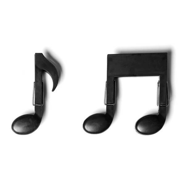 Πλαστικά Μανταλάκια Κλιπ Μουσικές Νότες Σετ 2 τμχ