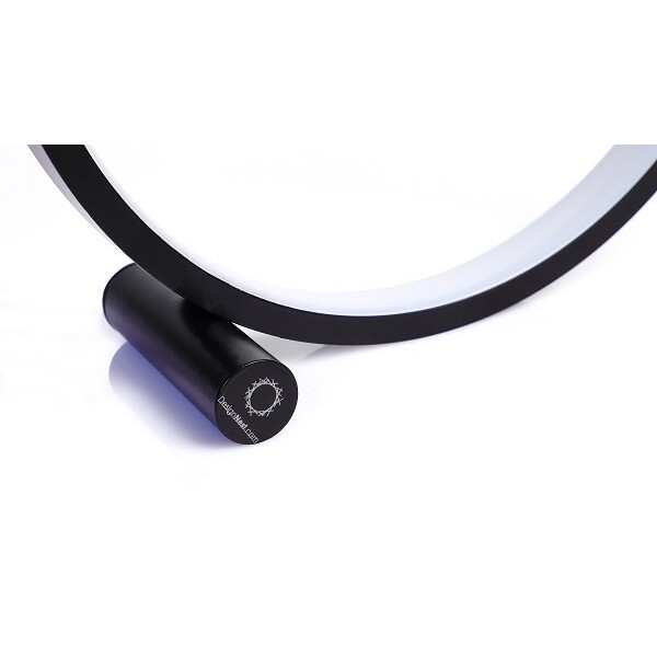 Allocacoc Round Lamp Στρογγυλή Διακοσμητική Λάμπα 25cm Black με Δώρο Τροφοδοτικό