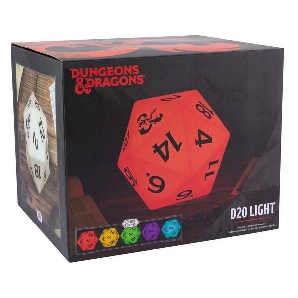 D20 Ζάρι Φωτιστικό Multi Color Light με Δώρο Τροφοδοτικό