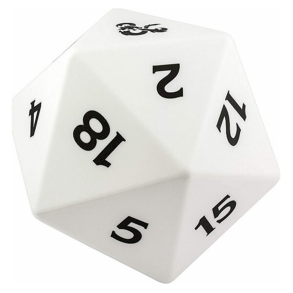 D20 Ζάρι Φωτιστικό Multi Color Light με Δώρο Τροφοδοτικό