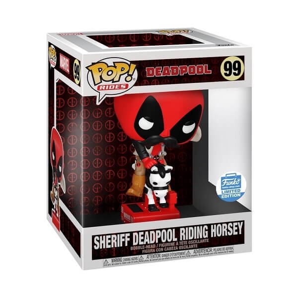 Funko Pop Rides Deadpool Sheriff Deadpool Riding Horsey Bobble-Head Figure Exclusive