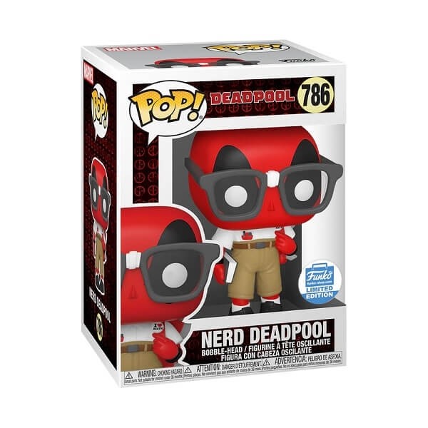 Funko POP! Marvel Deadpool - Nerd Deadpool Bobble-Head Limited Edition