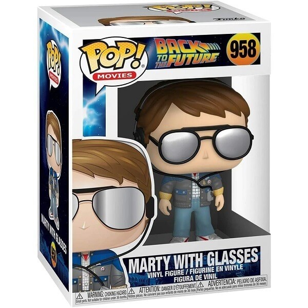 Funko POP Movies Back to the Future - Marty with Glasses Vinyl Figure