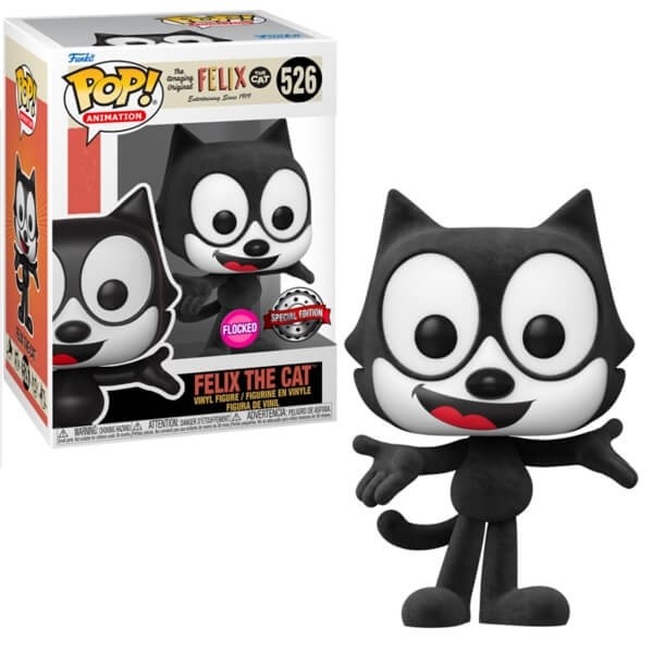 Funko POP Felix the Cat - Felix the Cat (Flocked) Vinyl Figure Exclusive