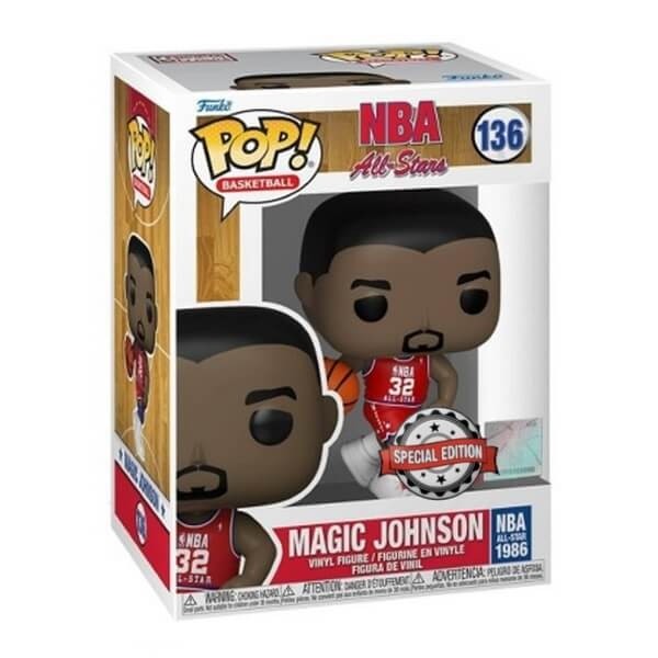 Funko POP Legends - Magic Johnson (All Star Jersey 1986) Vinyl Figure Exclusive