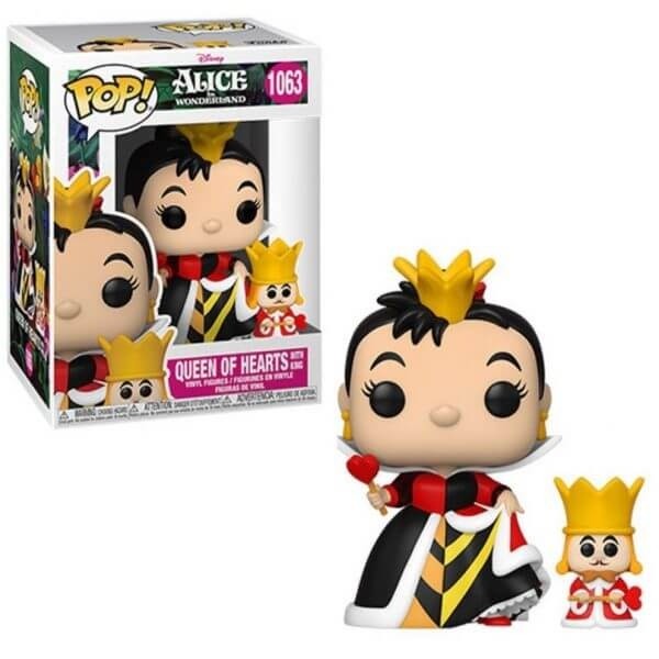 Funko POP Alice in Wonderland 70th Anniversary - Queen of Hearts with King 1063 Vinyl Figure