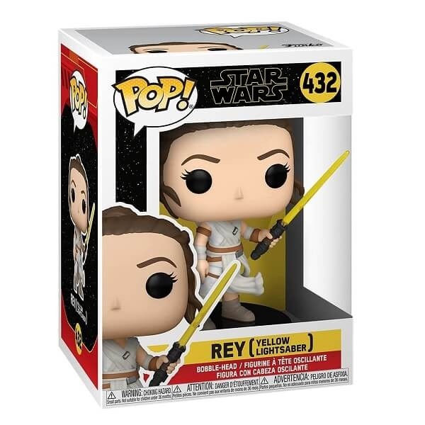 Funko POP Star Wars Ep.9 - Rey With Yellow Light Saber Saber 432 Vinyl Figure