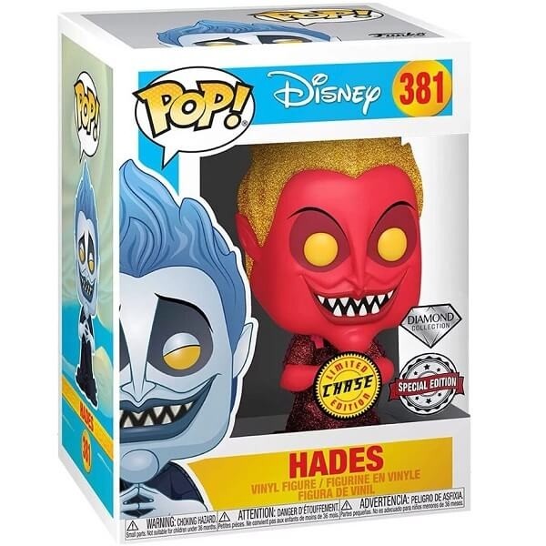 Funko POP Disney Hercules - Hades Chase (Diamond Collection) 381 Vinyl Figure Exclusive 