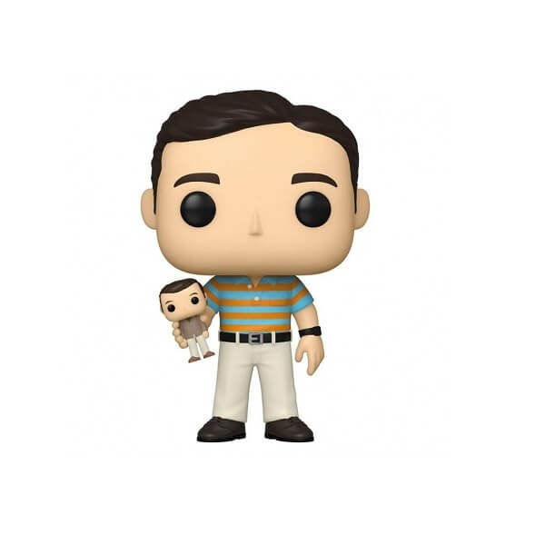Funko POP Movies The 40 Year Old Virgin - Andy Holding Oscar Goldman 1063 Vinyl Figure