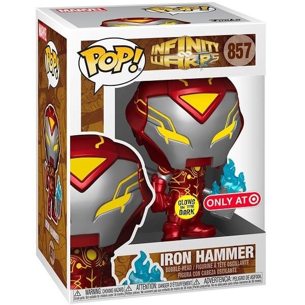 Funko POP Infinity Warps - Iron Hammer 857 Bobble-Head GITD Special Edition 