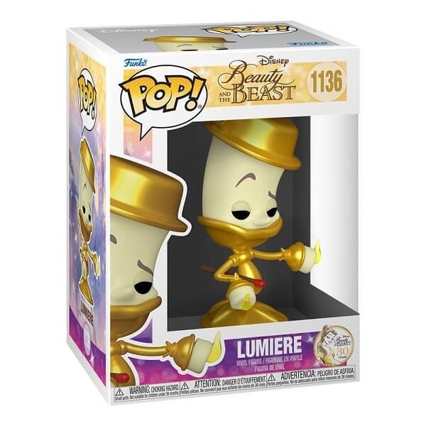 Funko POP Disney Beauty and the Beast - Lumiere 1136 Vinyl Figure