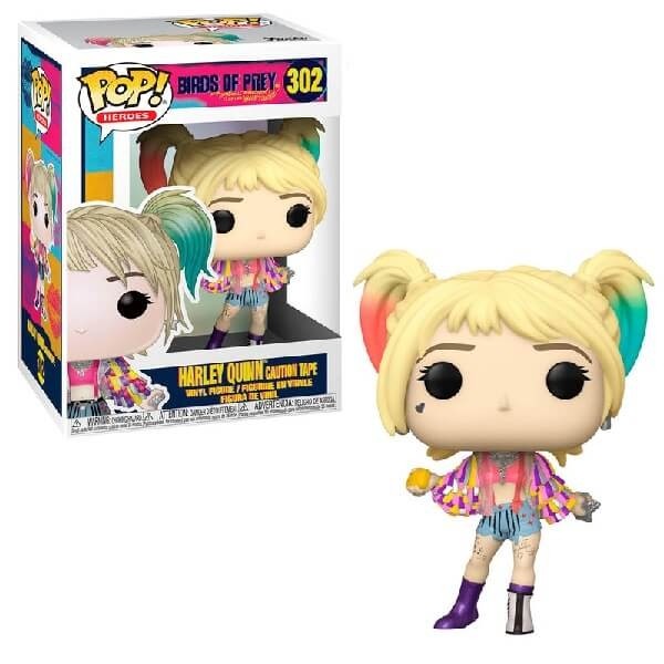 Funko POP Heroes Birds of Prey - Harley Quinn (Caution Tape) 302 Vinyl Figure