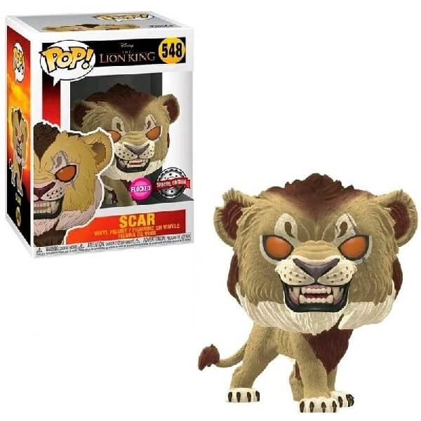 Funko POP Disney The Lion King - Scar 548 Vinyl Figure Flocked Exclusive