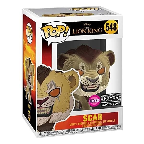 Funko POP Disney The Lion King - Scar 548 Vinyl Figure Flocked Exclusive