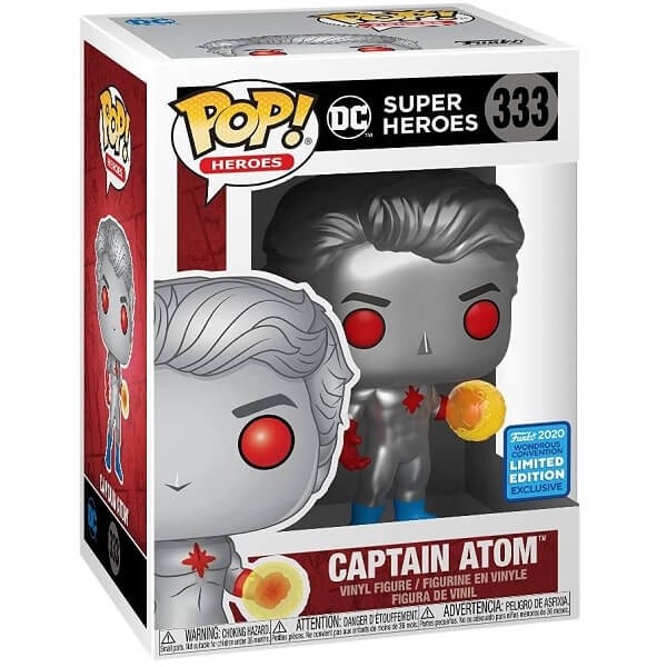 Funko POP Heroes - Captain Atom 333 Vinyl Figure Exclusive