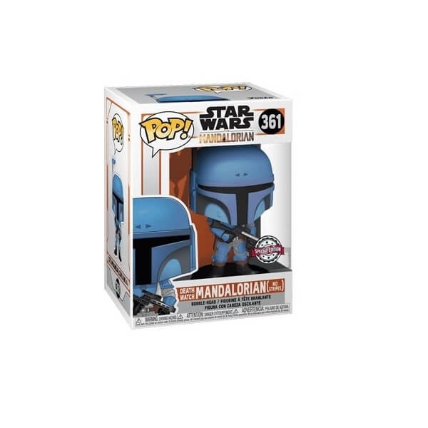 Funko Pop Tees Box The Mandalorian Death Watch No Stripes Bobble-Head Figure & Tshirt Large