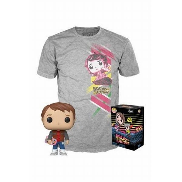 Funko Pop Tees Box Back to the Future - Marty Vinyl Figure & Tshirt Extra Large