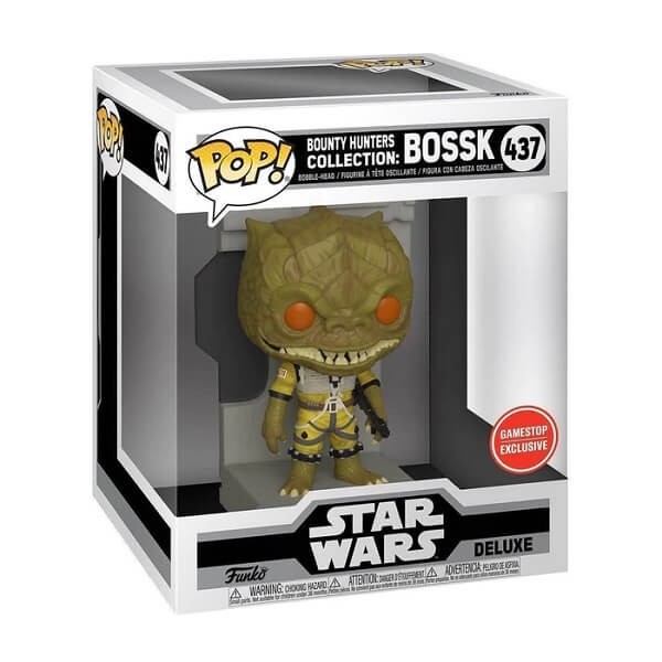 Funko POP Deluxe Star Wars Bounty Hunters - Bossk 437 Bobble-Head Exclusive