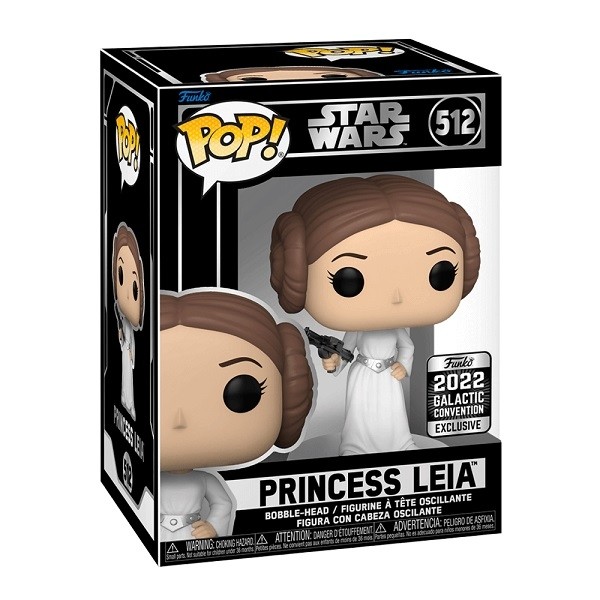 Funko POP Movies Star Wars - Princess Leia 512 Bobble-Head (Celebration 2022 Exclusive) 
