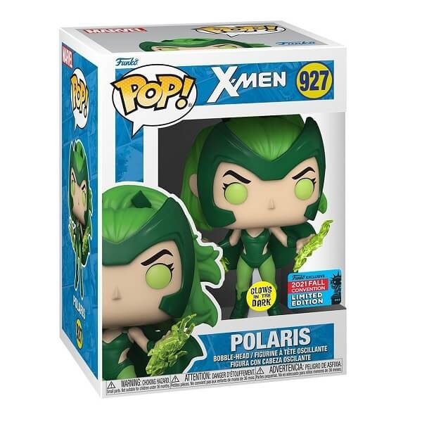 Funko POP Marvel X-Men - Polaris 927 Bobble-Head GITD (NYCC 2021 Exclusive)