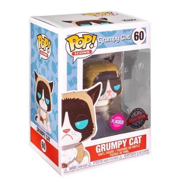 Funko POP Icons - Grumpy Cat (Flocked) 60 Vinyl Figure Special Edition