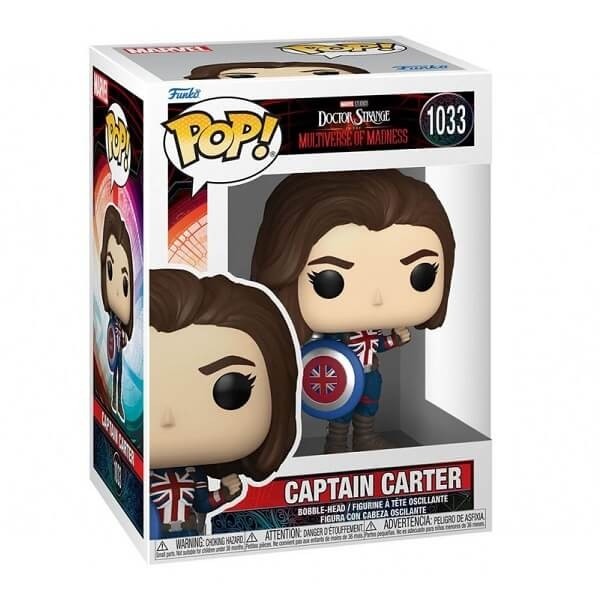 Funko POP Marvel Dr. Strange in the Multiverse of Madness - Captain Carter 1033 Bobble-Head