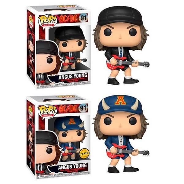 Funko POP Bundle of 2: Angus Young (AC/DC) & Chase 91 