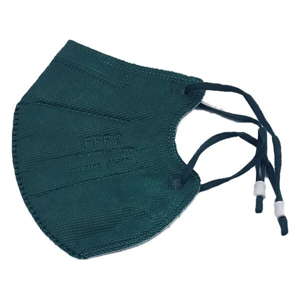 Rusbek Μάσκα Προστασίας FFP2 5-Layers Πράσινο - 2τμχ