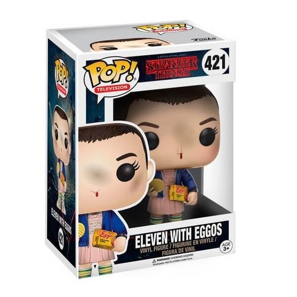 Funko POP Television Stranger Things - Eleven with Eggos 421 Vinyl Figure
