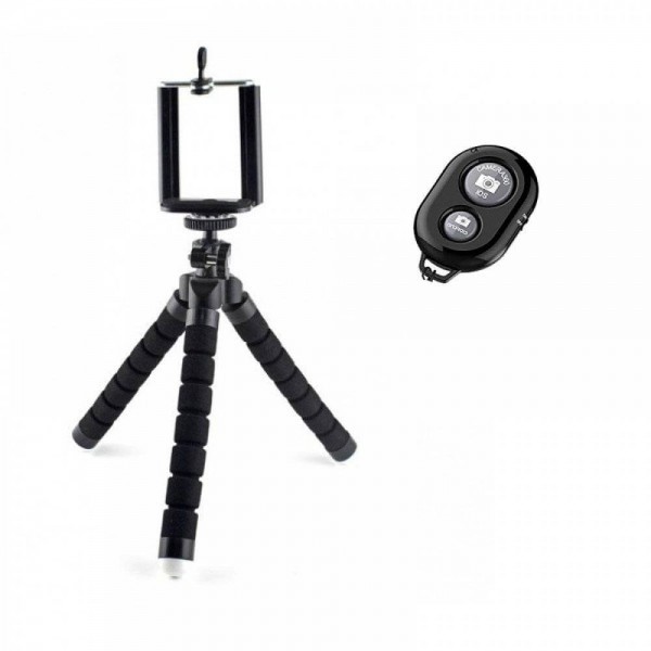 Bluetooth Χειριστήριο και Τρίποδο για Selfie Φωτογραφίες