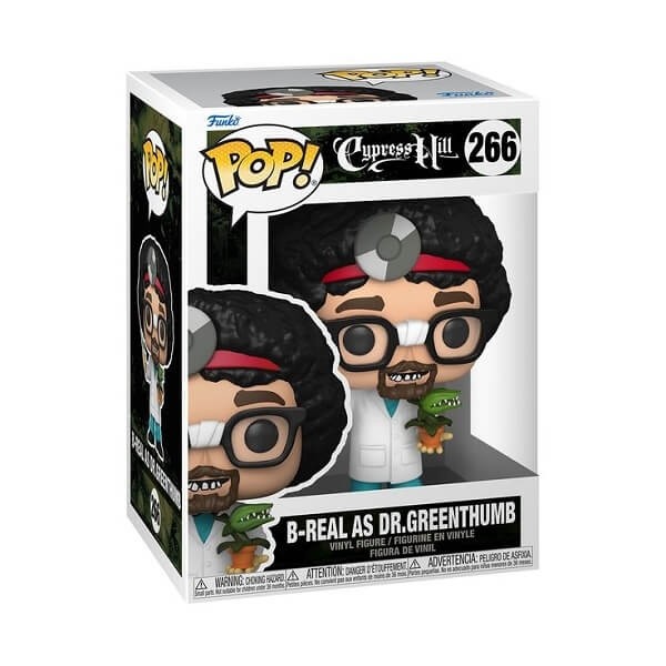 Funko POP Rocks Cypress Hill - B-Real as Dr. Greenthumb 266 Vinyl Figure