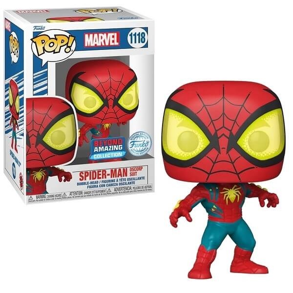 Funko POP Marvel Beyond Amazing – Spider-Man Oscorp Suit 1118 Bobble-Head Special Edition