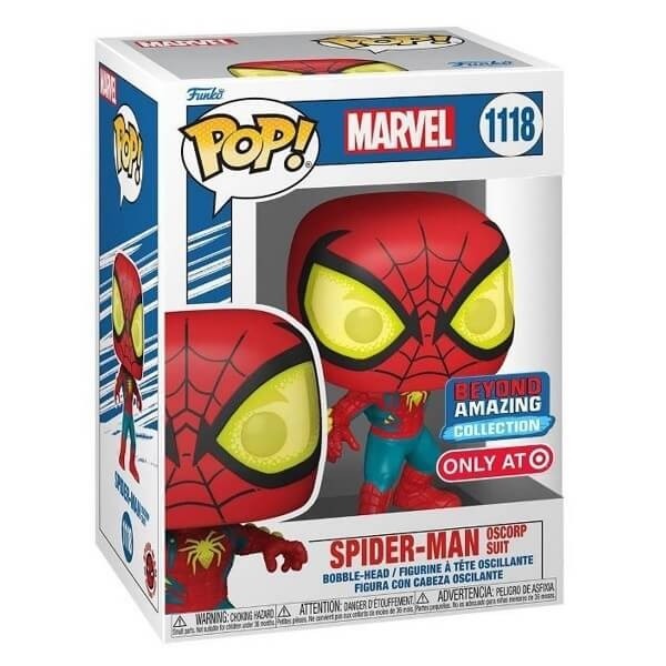 Funko POP Marvel Beyond Amazing – Spider-Man Oscorp Suit 1118 Bobble-Head Special Edition