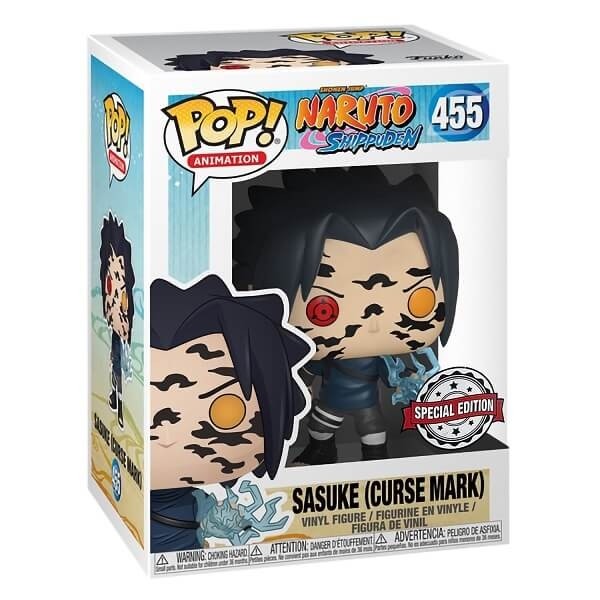 Funko POP Animation Naruto Shippuden - Sasuke (Curse Mark) 455 Vinyl Figure Exclusive 